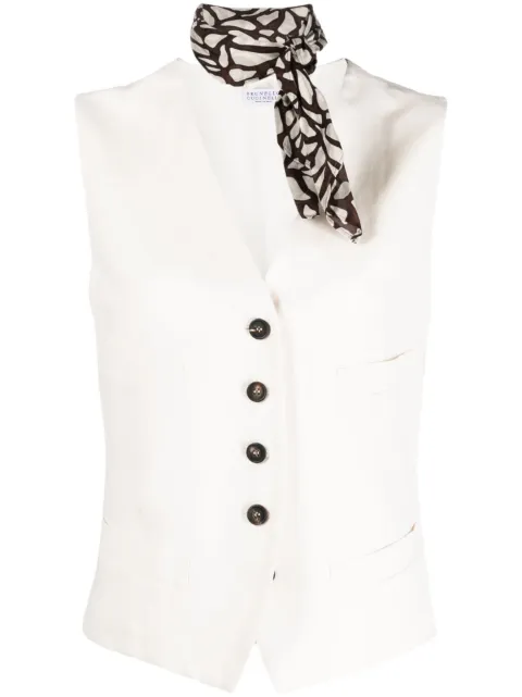 Brunello Cucinelli single-breasted button-up vest
