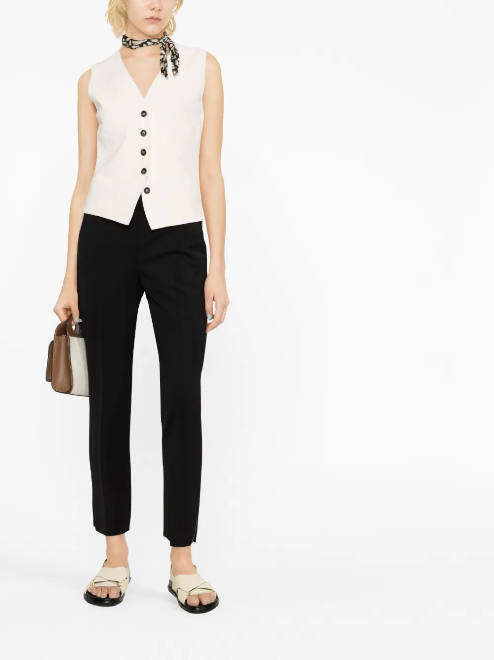 Brunello Cucinelli single-breasted button-up vest | Waistcoats & Gilets | Image 2