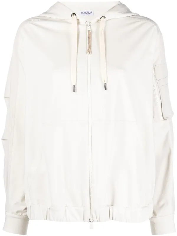 BRUNELLO CUCINELLI ジップパーカー Brunello Cucinelli ジップアップ パーカー | ブルー | FARFETCH JP