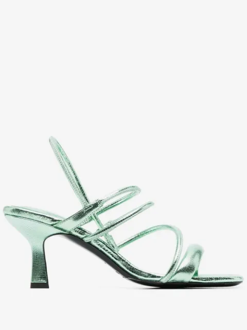 SANDRO strappy square-toe sandals