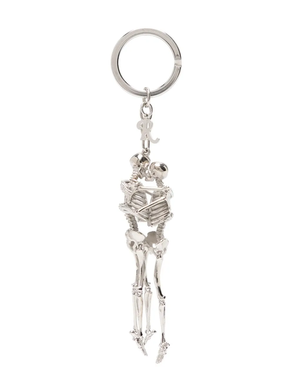 

Raf Simons kissing skeletons keychain - Silver