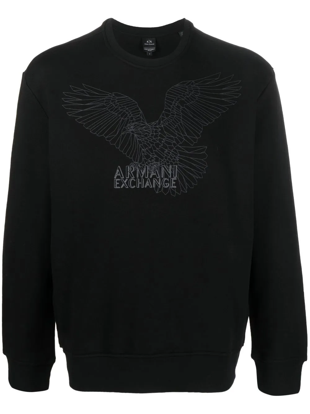 

Armani Exchange graphic-print cotton sweatshirt - Black