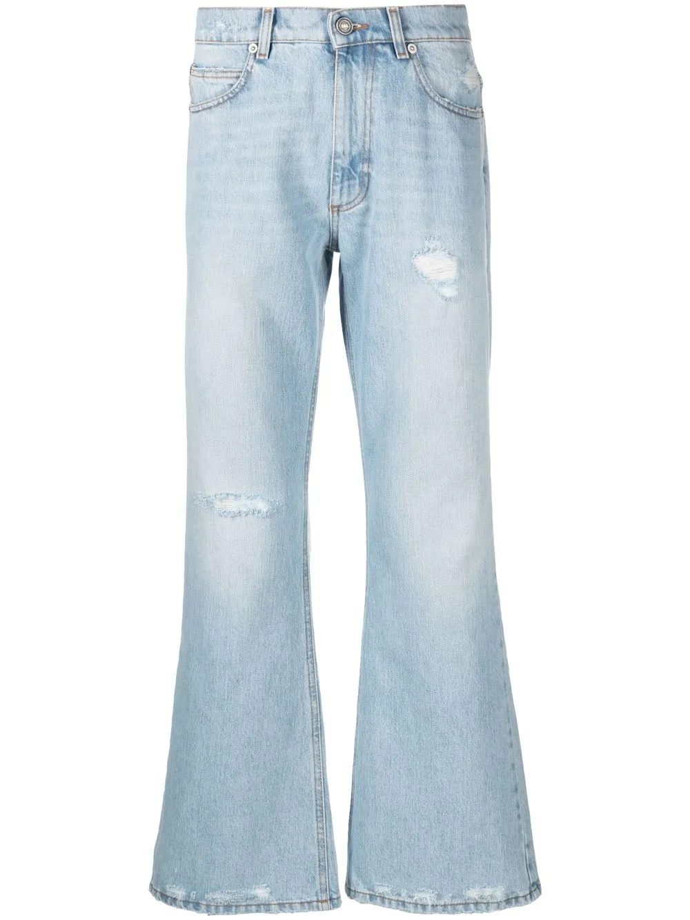 

ERL mid-rise flared jeans - Blue