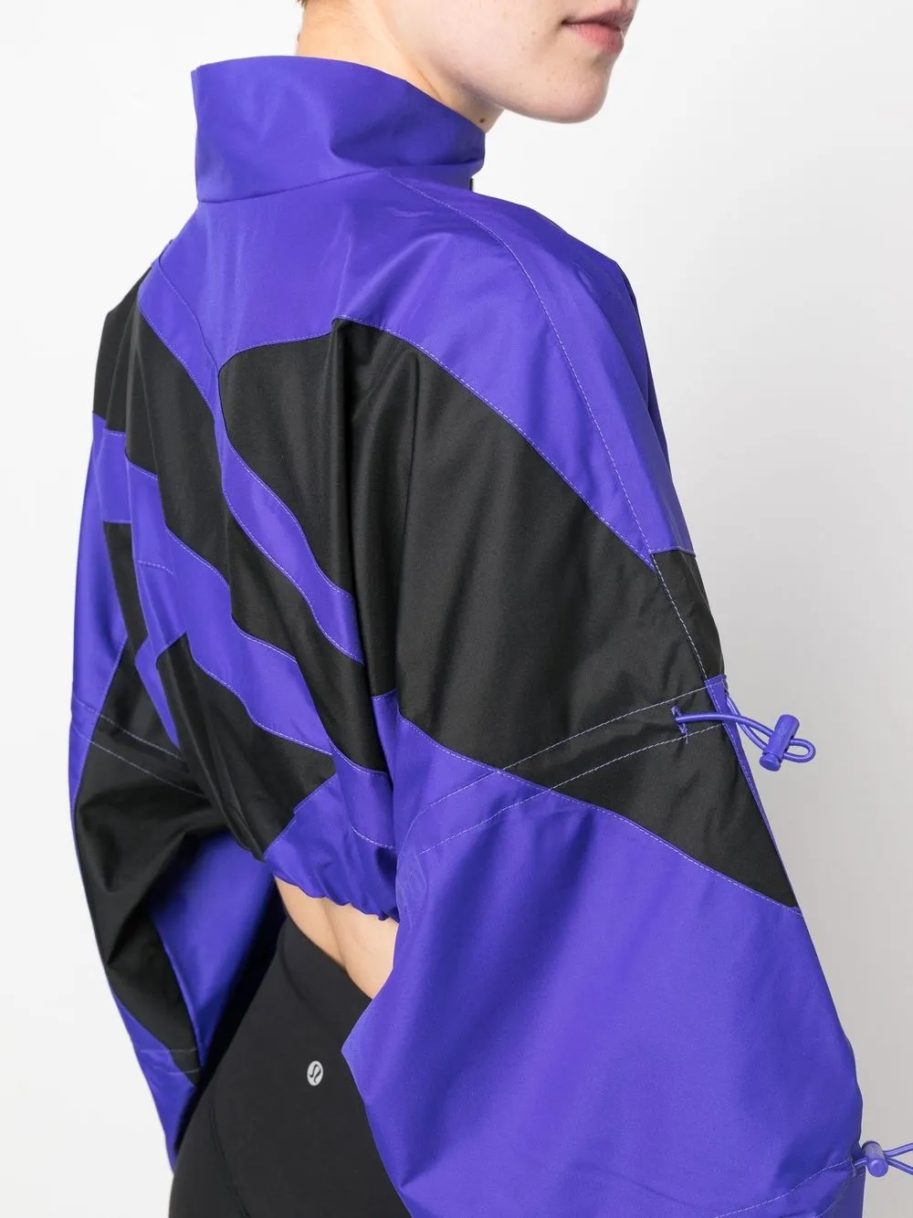 reebok cardi woven satin jacket