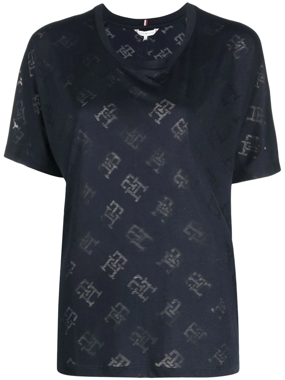 

Tommy Hilfiger playera con monograma TB estampado - Azul