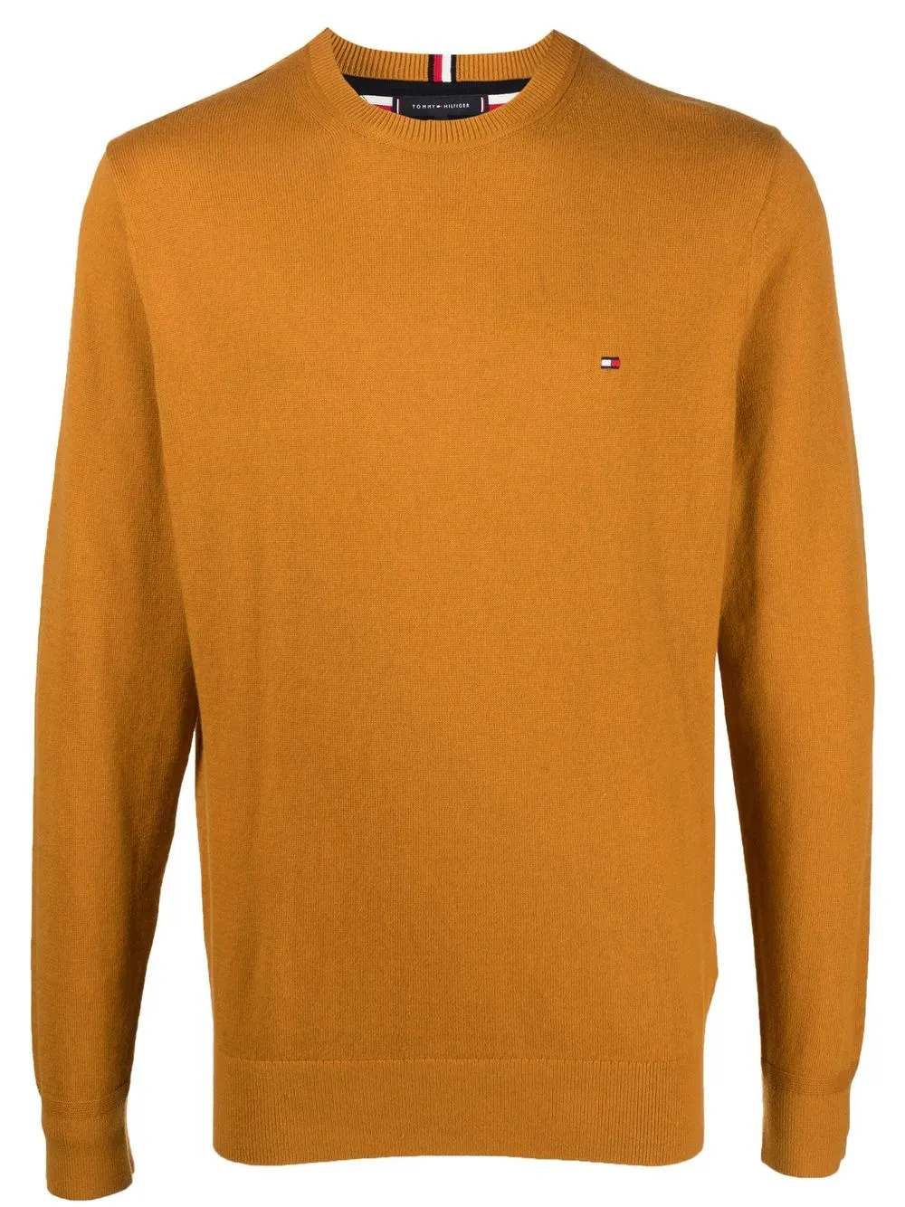 

Tommy Hilfiger embroidered-logo crew-neck jumper - Yellow