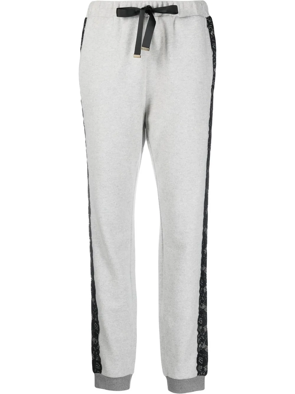 

LIU JO lace-detail track pants - Grey