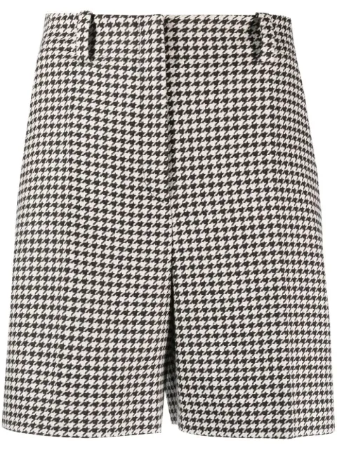 HUGO Shorts mit Hahnentrittmuster