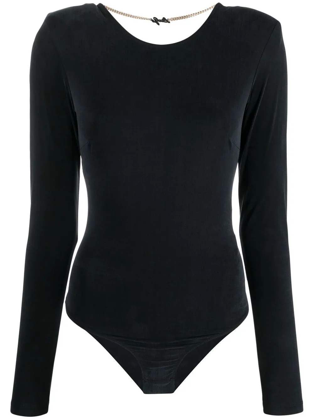 

LIU JO square open back bodysuit - Black