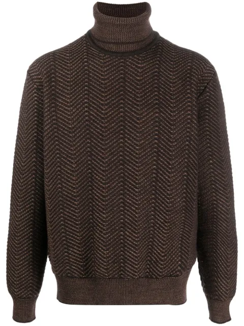 Zegna roll-neck knitted sweater