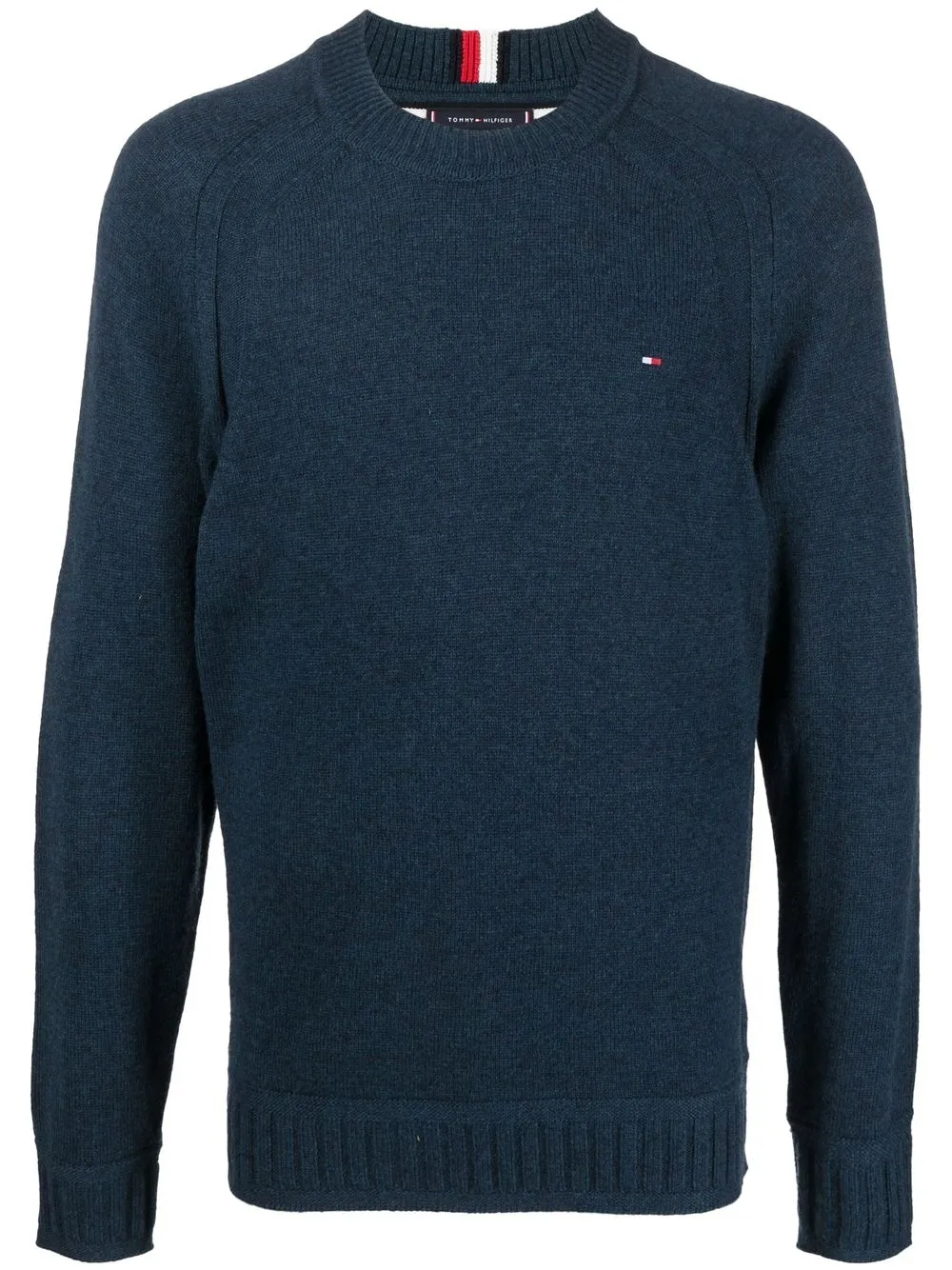 

Tommy Hilfiger suéter con logo bordado - Azul