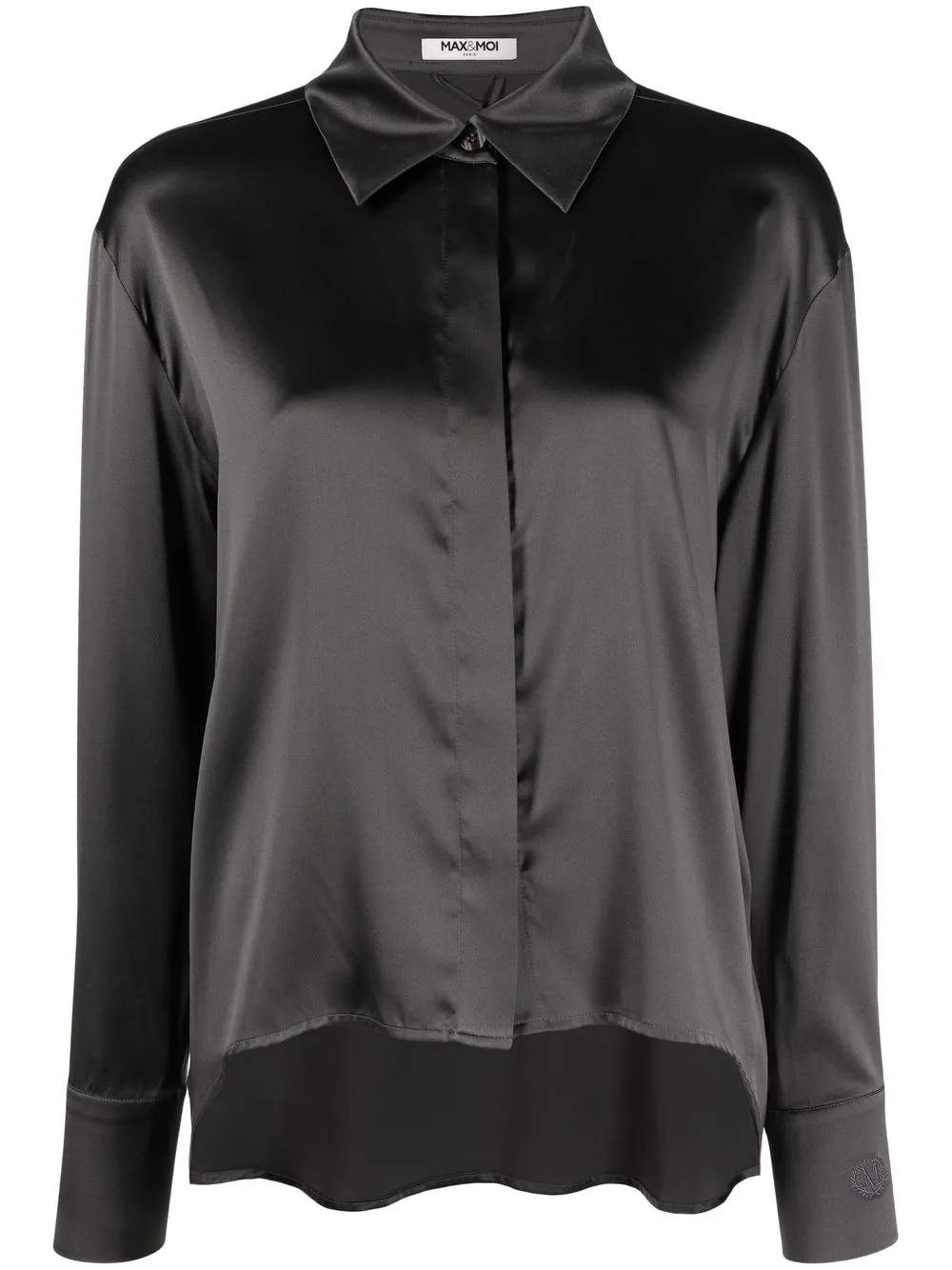 

Max & Moi long-sleeved silk shirt - Grey