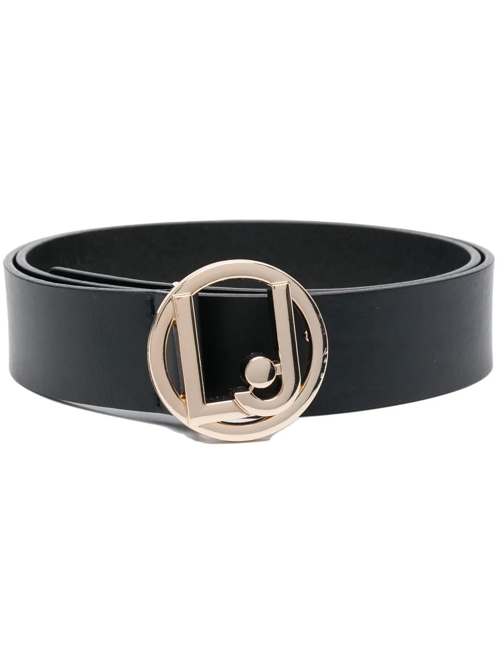 

LIU JO logo-buckle leather belt - Black