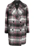 Karl Lagerfeld check double-breasted coat - Grey