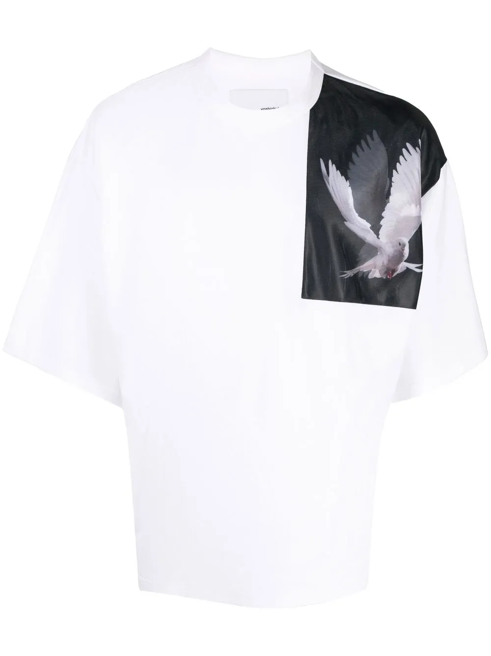 

Yoshiokubo oversize short sleeve dove T-shirt - White