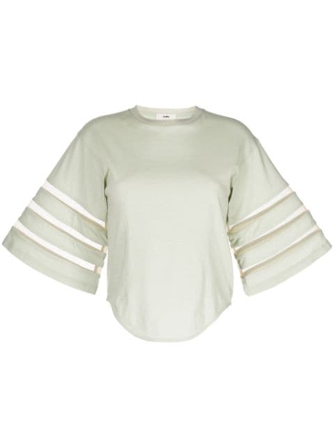 Muller Of Yoshiokubo cut-out sleeves cotton T-shirt