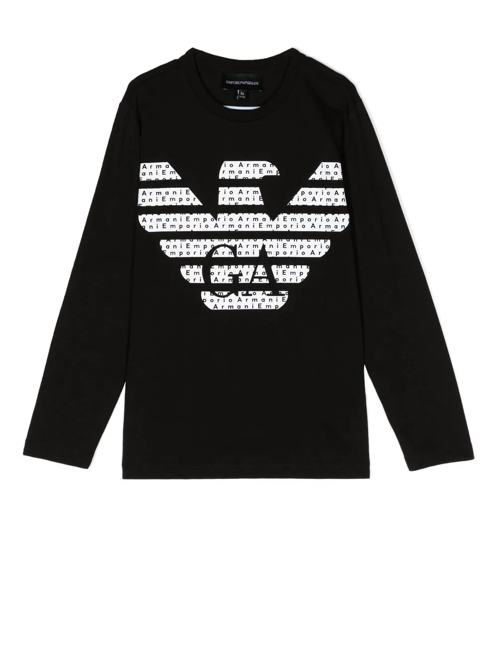 

Emporio Armani Kids logo-print long-sleeve T-shirt - Black