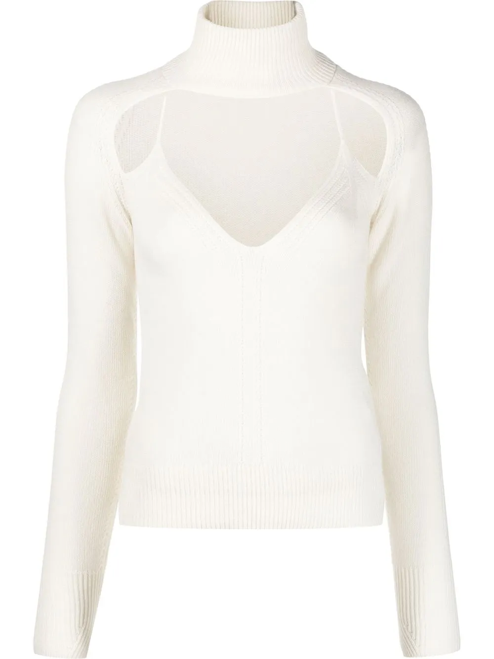 

Ermanno Scervino cut-out jumper - White