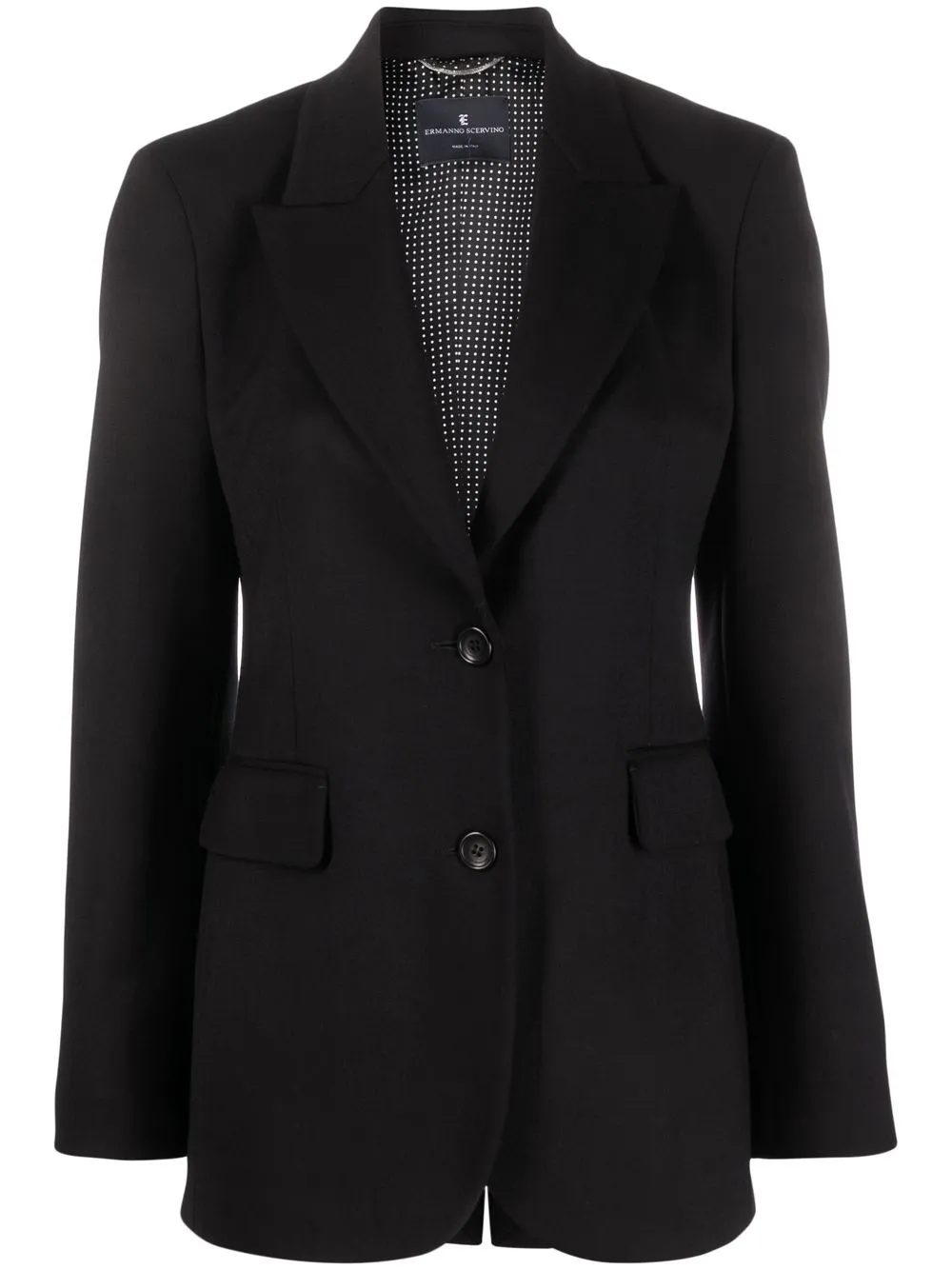 

Ermanno Scervino single breasted blazer - Black