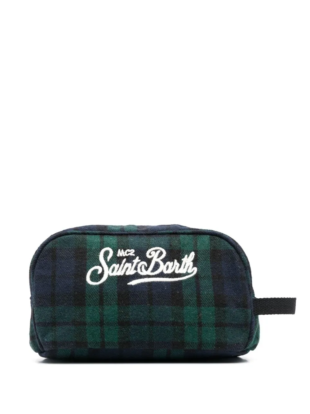 

MC2 Saint Barth Westwood check-print wash bag - Green