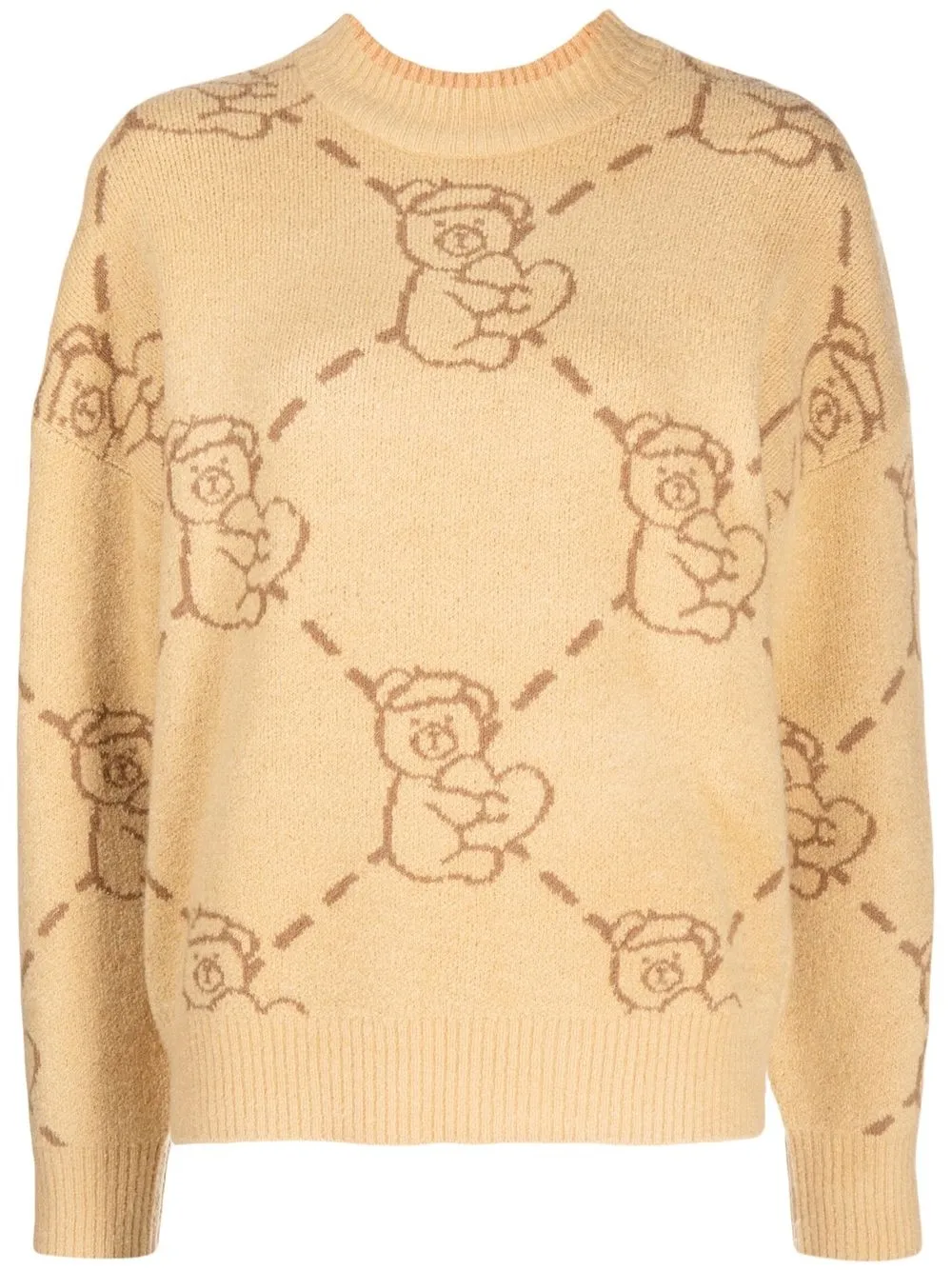 

CHOCOOLATE Teddy Bear drop-shoulder jumper - Brown