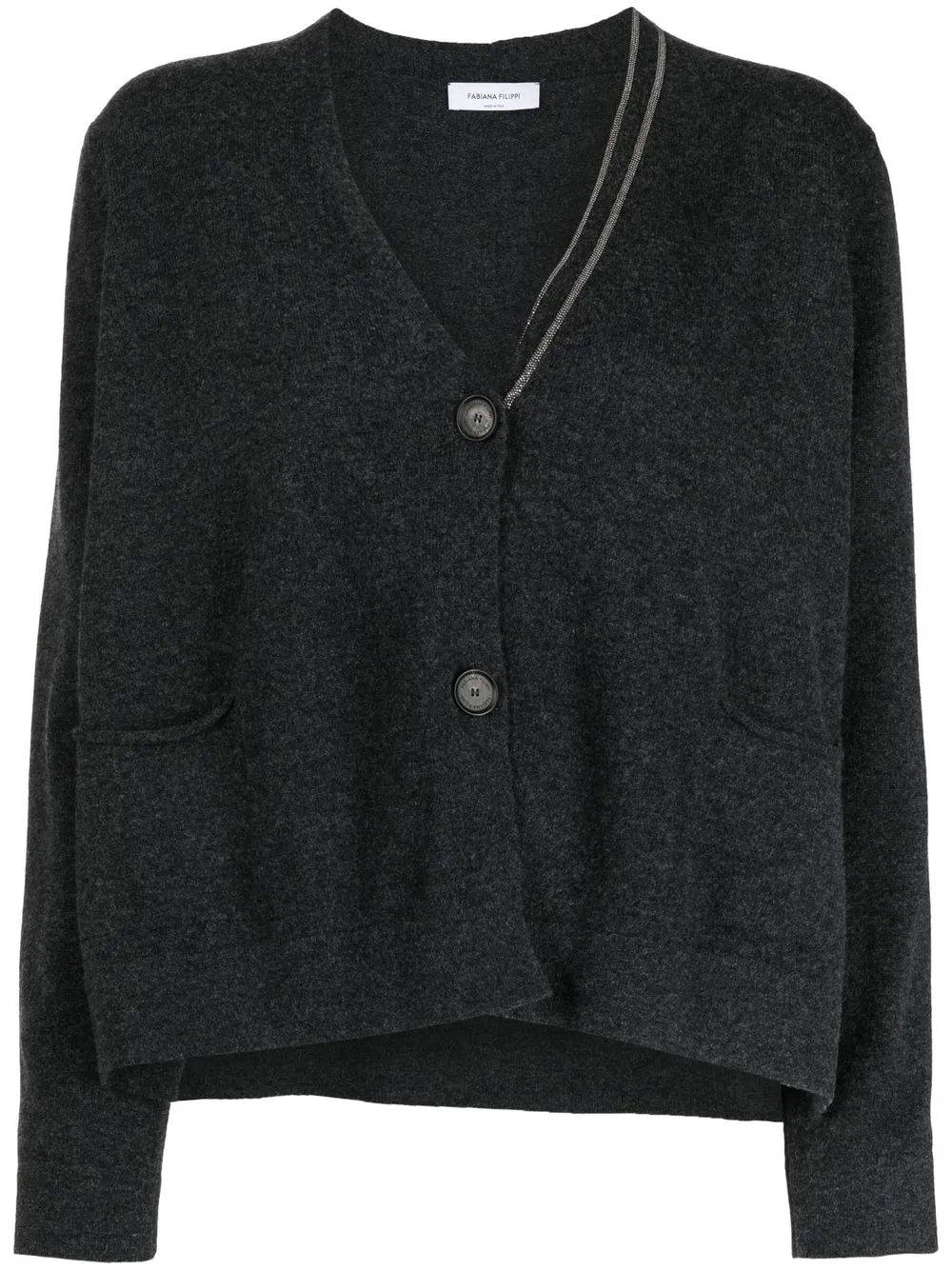 

Fabiana Filippi V-neck knit cardigan - Grey