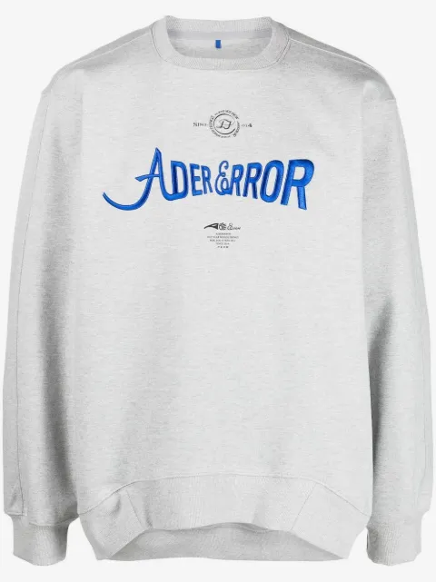 Ader Error سويت شيرت بأكمام طويلة وطبعة شعار الماركة