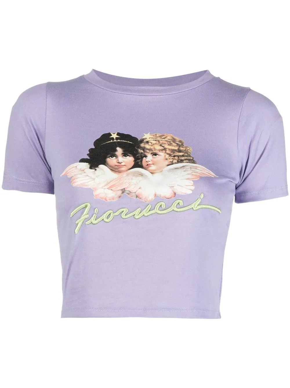 

Fiorucci graphic-print short-sleeve T-shirt - Purple