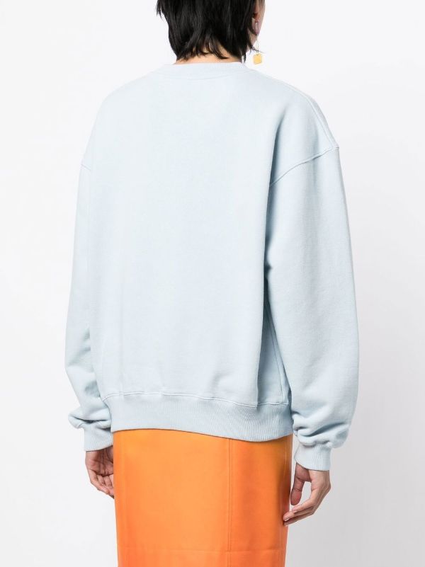 Louis Vuitton, orange monogram crewneck sweatshirt - Unique Designer Pieces