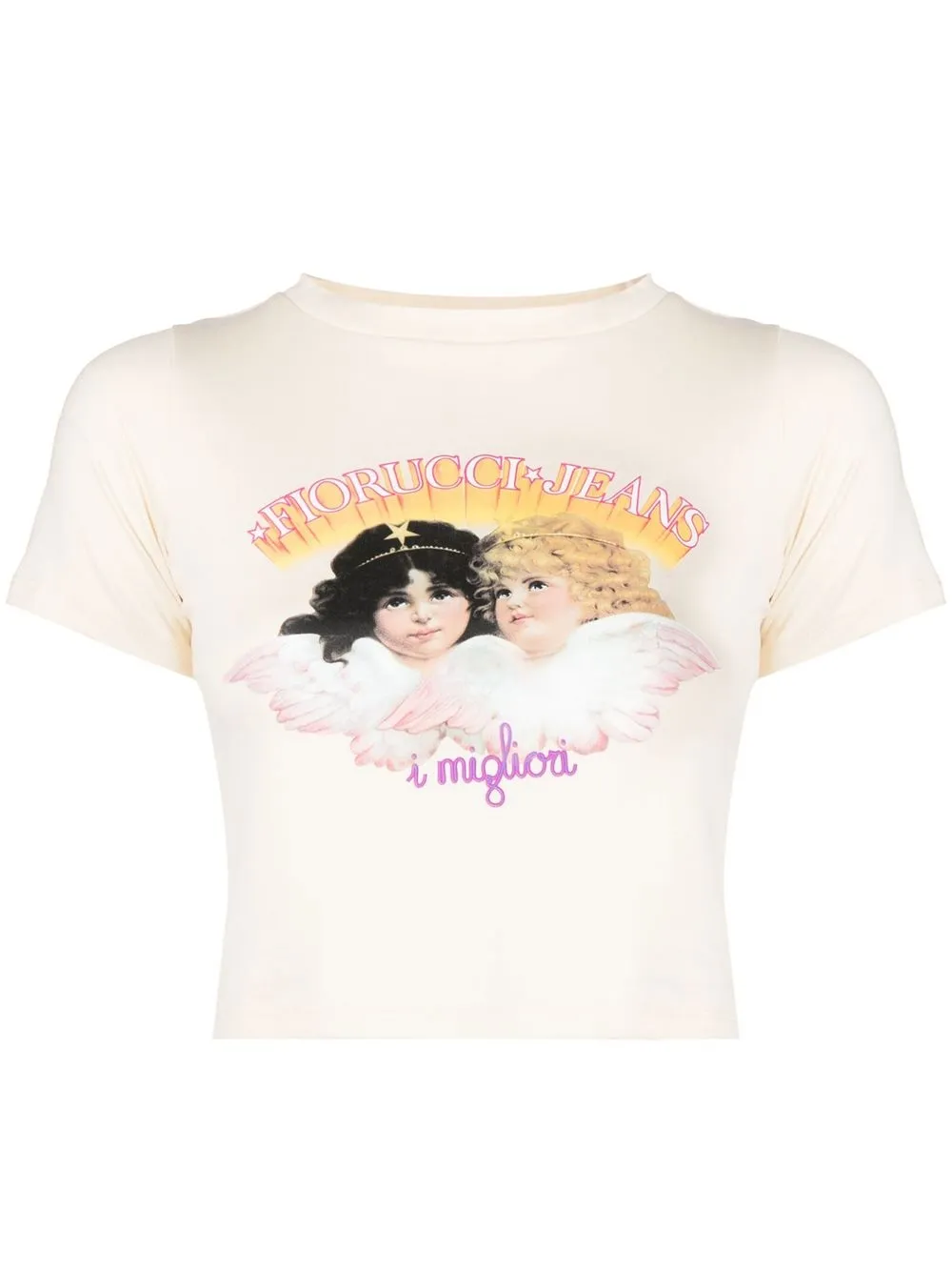 

Fiorucci playera con ángeles estampados - Neutro