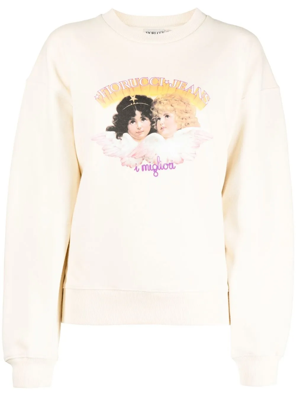 

Fiorucci organic-cotton sweatshirt - Neutrals