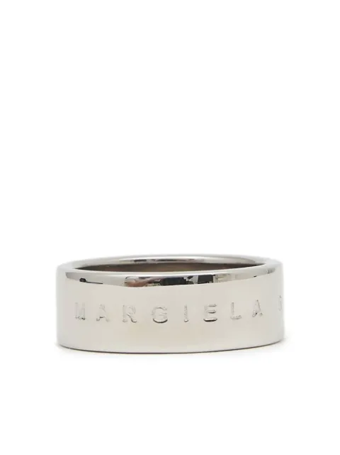 MM6 Maison Margiela Minimal logo-engraved ring
