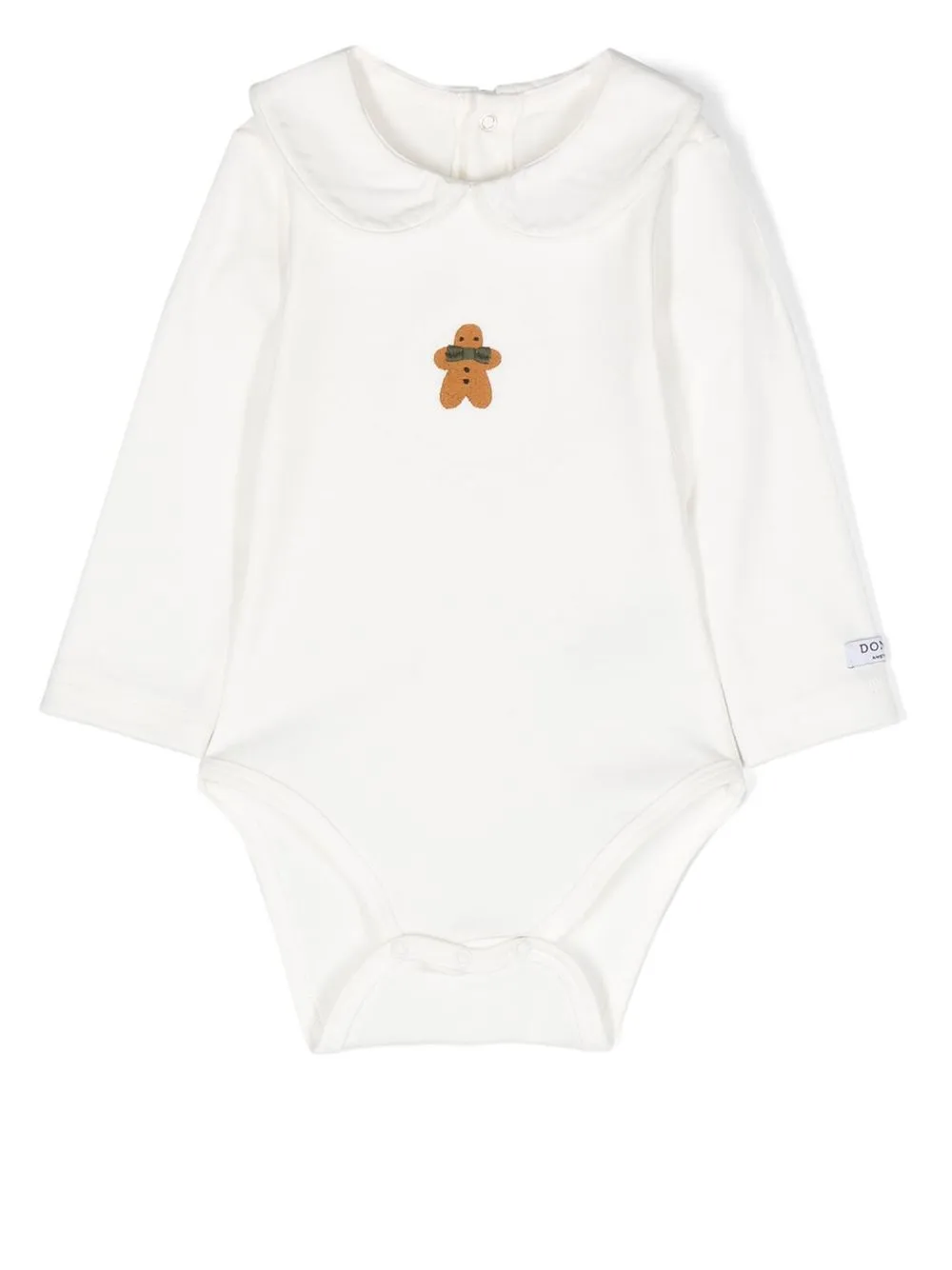 

Donsje embroidered organic-cotton body - White