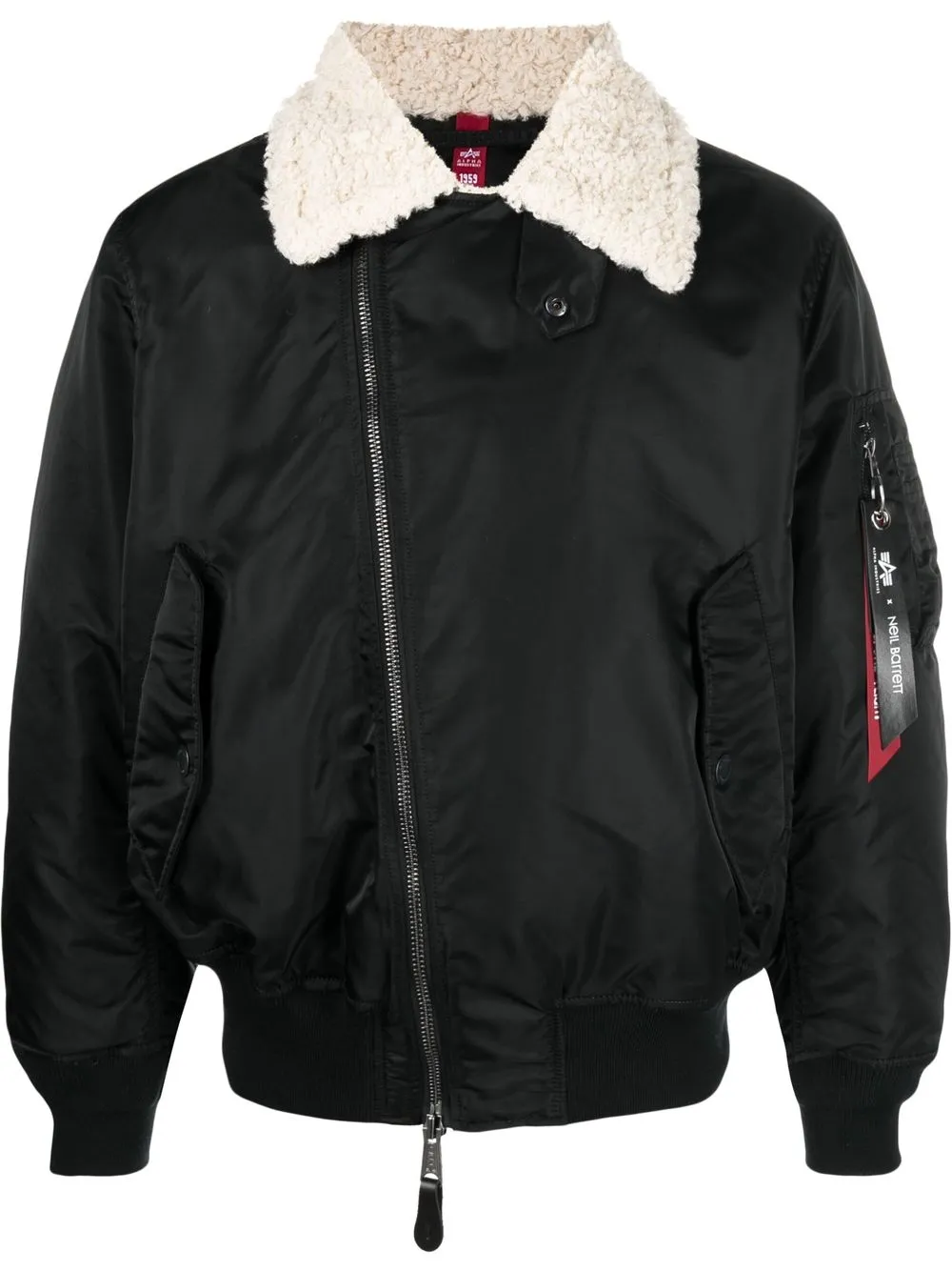 X Alpha Industries Bomber Jacket In Black