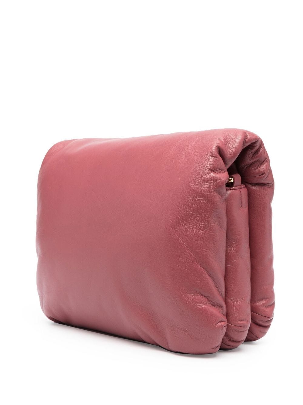 Shop Loewe Puffer Goya Leather Shoulder Bag In Pink