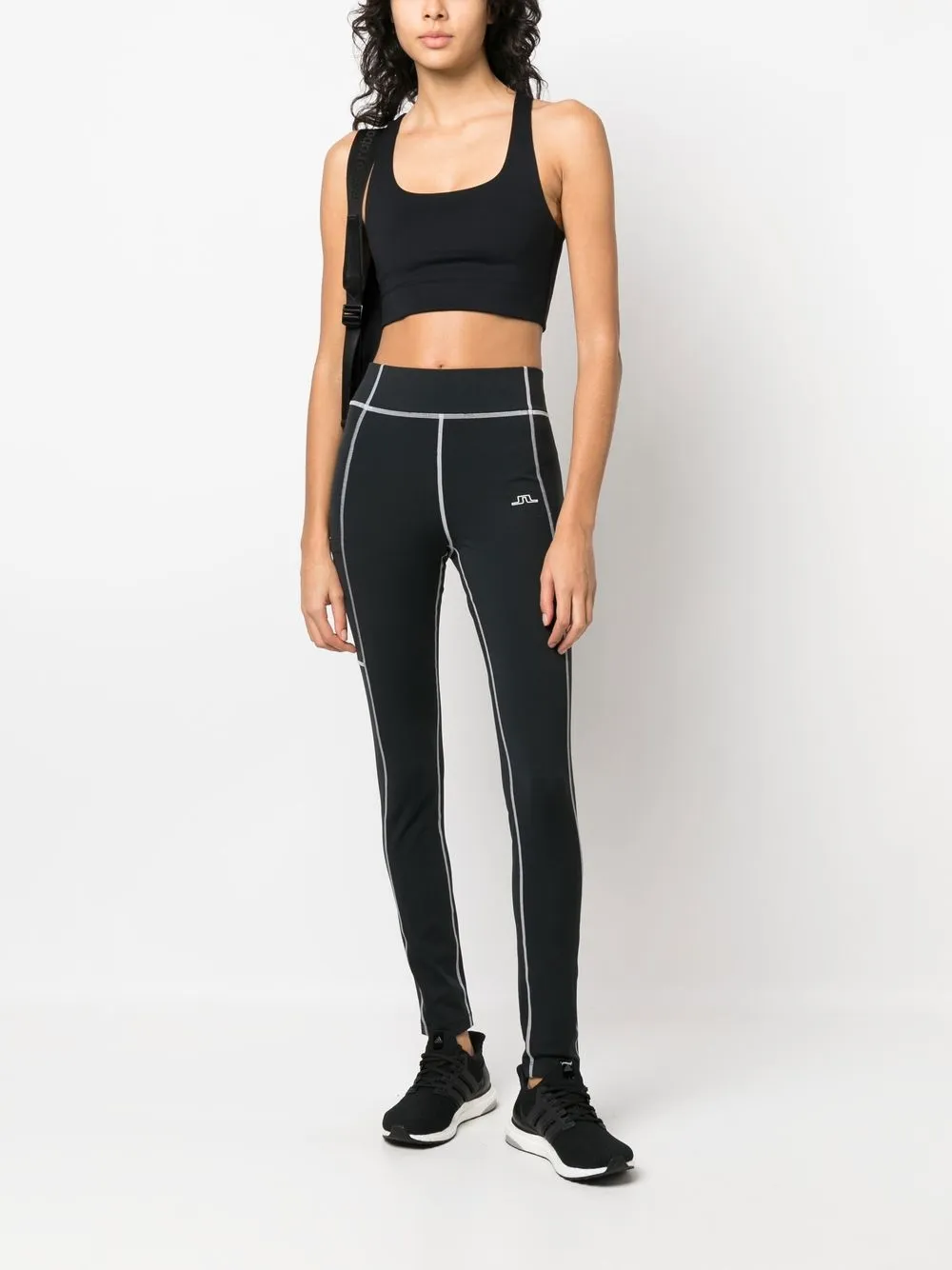 J.Lindeberg Legging met contrasterend stiksel - Zwart