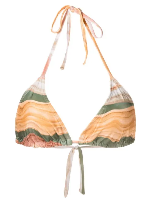 Haut de bikini à imprimé abstrait - Lygia & Nanny - Modalova