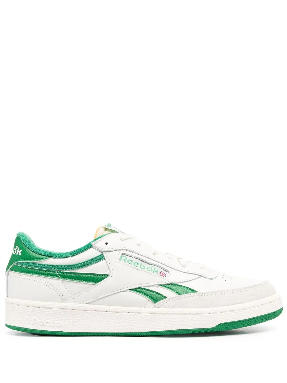 

Reebok leather colour-block sneakers - White