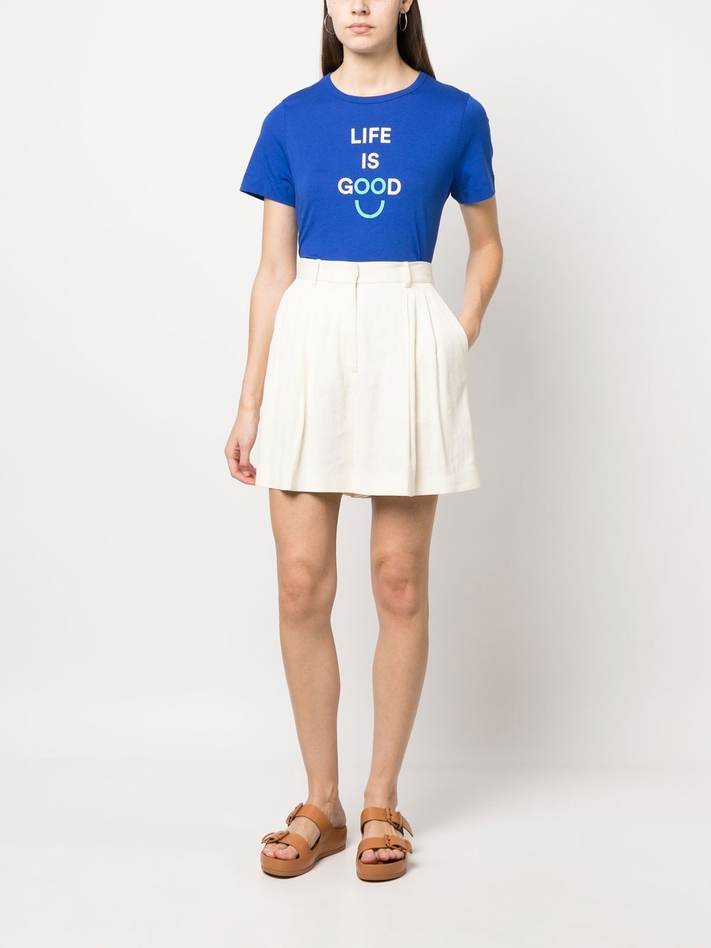 Chinti and Parker T-shirt met tekst - Blauw