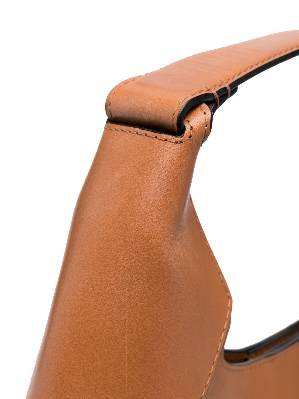 Coperni curved leather tote bag Women