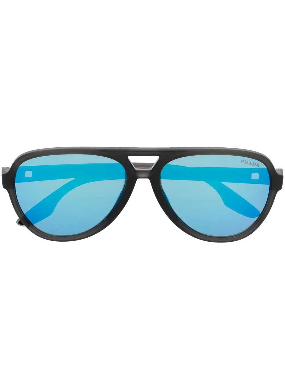 

Prada Eyewear mirrored pilot-frame sunglasses - Black