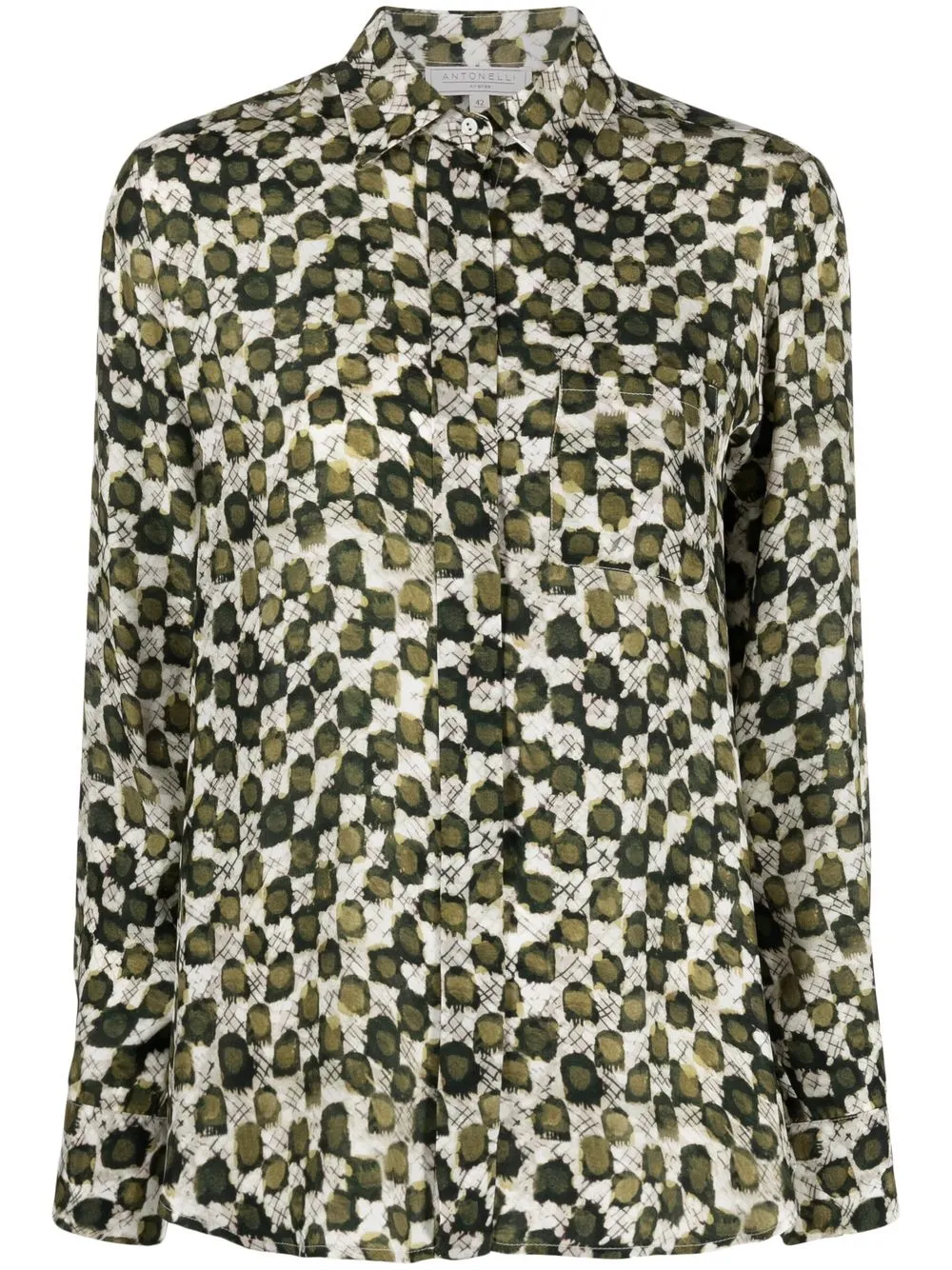 

Antonelli abstract-print shirt - Green
