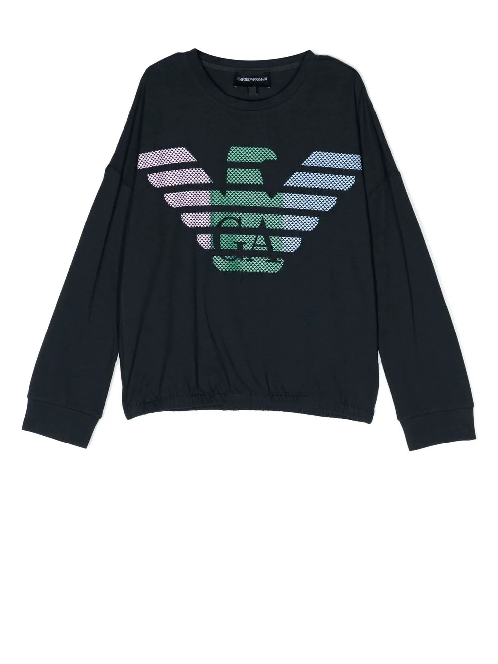 

Emporio Armani Kids logo-print crew-neck sweatshirt - Blue