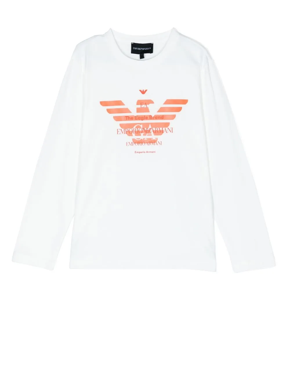 

Emporio Armani Kids Eagle-print long-sleeve T-shirt - White