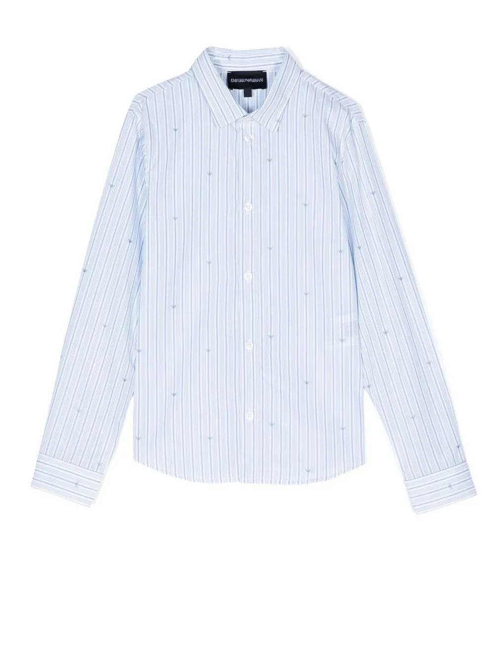 

Emporio Armani Kids long-sleeve striped shirt - Blue