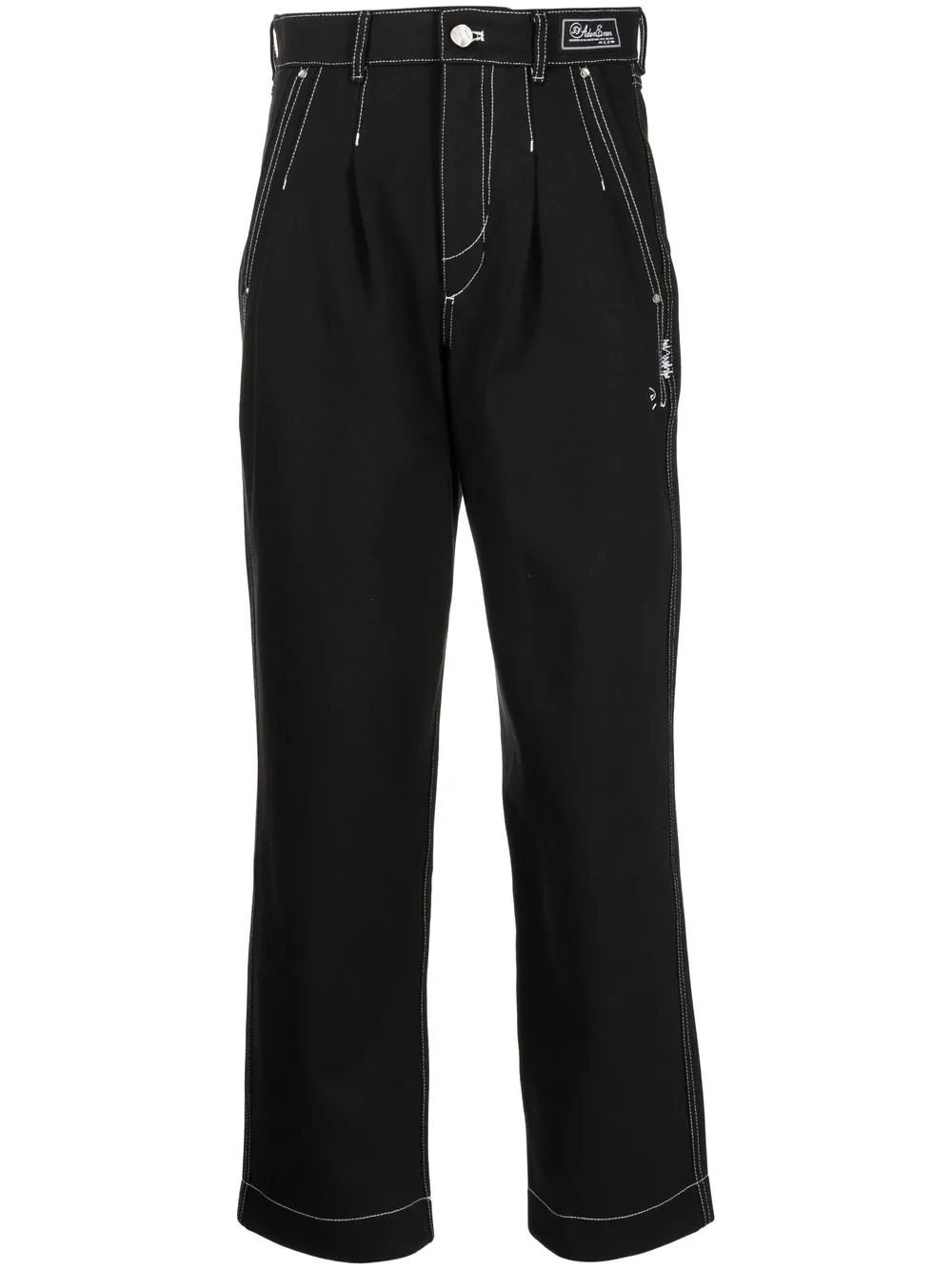 

Ader Error Fluic pleated straight-leg trousers - Black