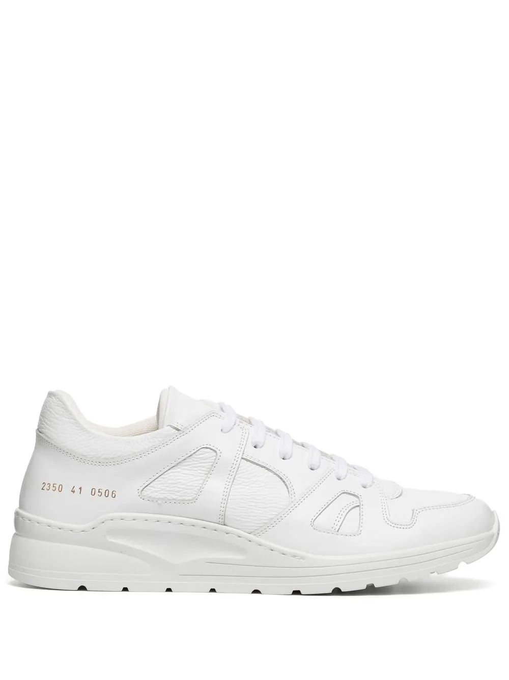 

Common Projects Track Technical leather low-top sneakers - White