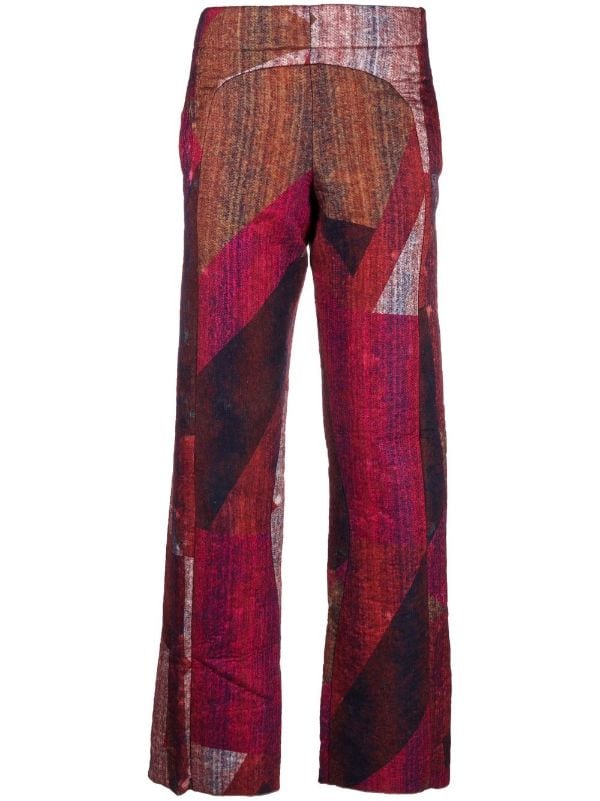 Balmain snakeskin-effect Leather Straight Trousers - Farfetch