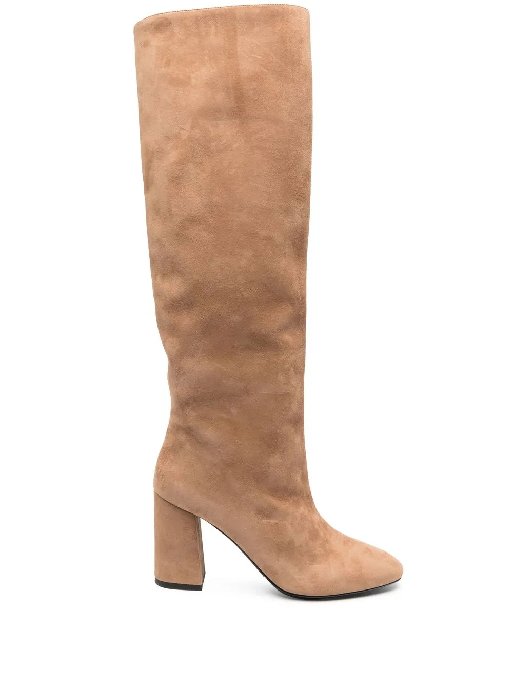 

Ermanno Scervino suede 85mm block-heel boots - Neutrals