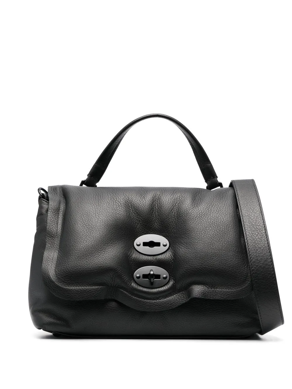 

Zanellato padded leather tote bag - Black
